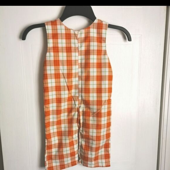 Vintage/Handmade plaid Jumpsuit size 12-18 m - Picture 6 of 6